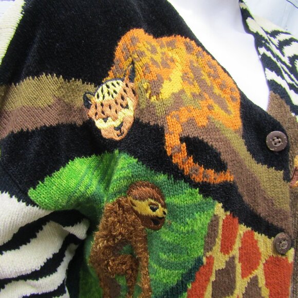 Design Options by Philip & Jane Gordon Jungle Cardigan Sweater - Picture 2 of 11